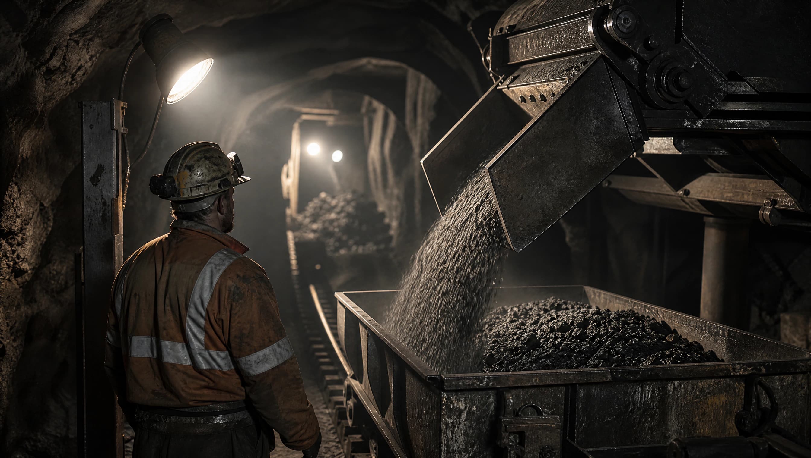 QDEEP automates mine-car filling.