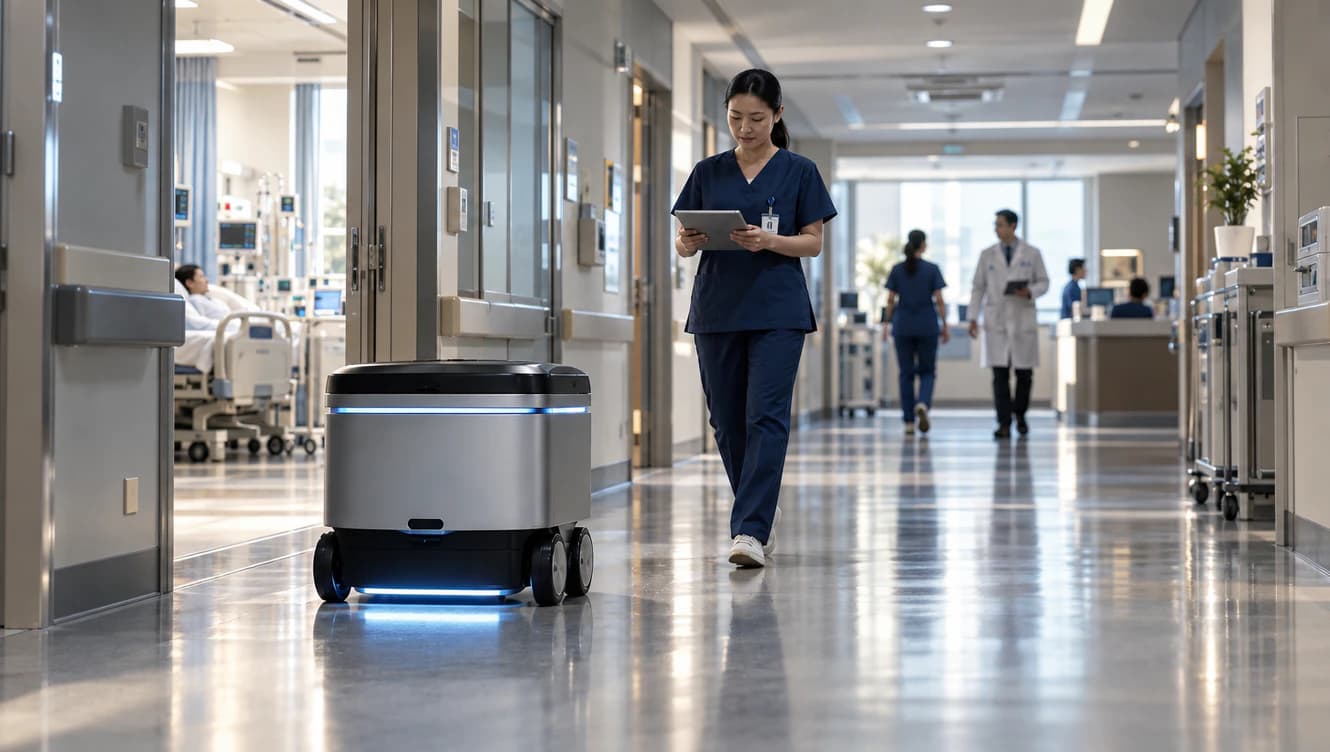 Foxconn presents healthcare robotics developed with YUAN and NVIDIA.
