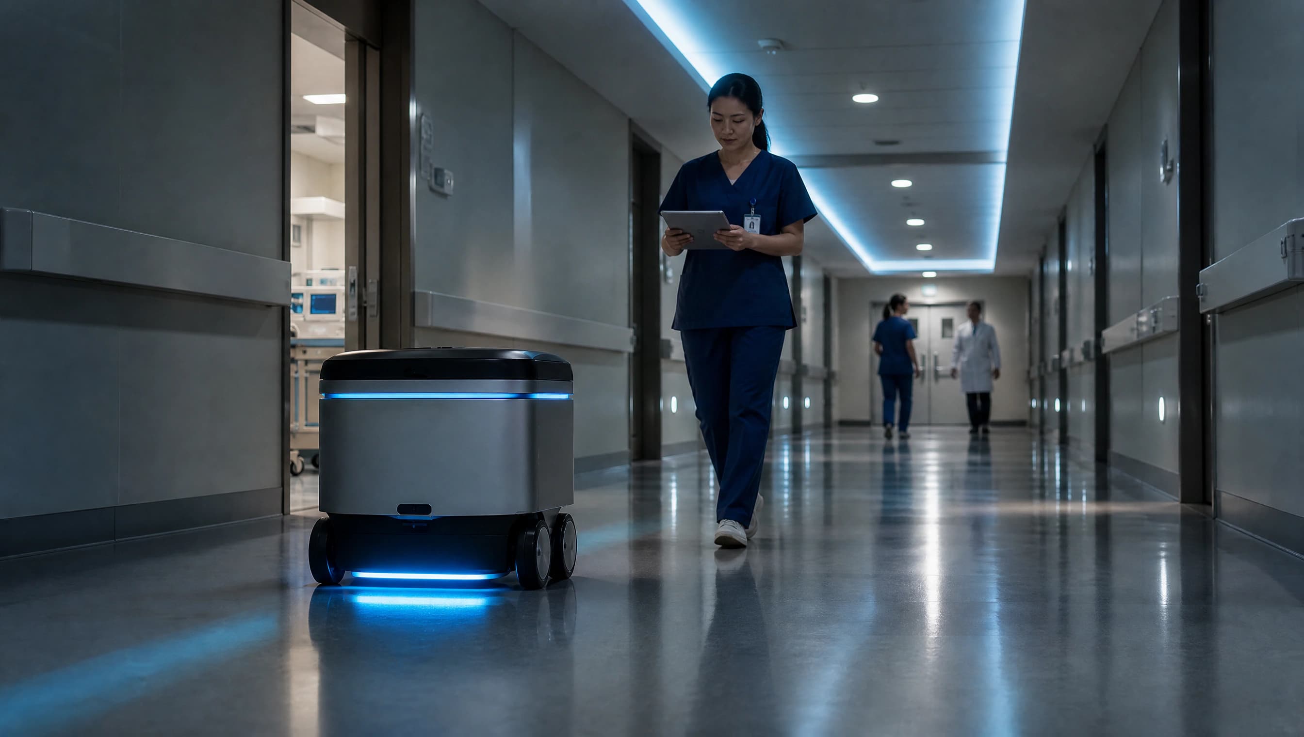 Foxconn presents healthcare robotics developed with YUAN and NVIDIA.